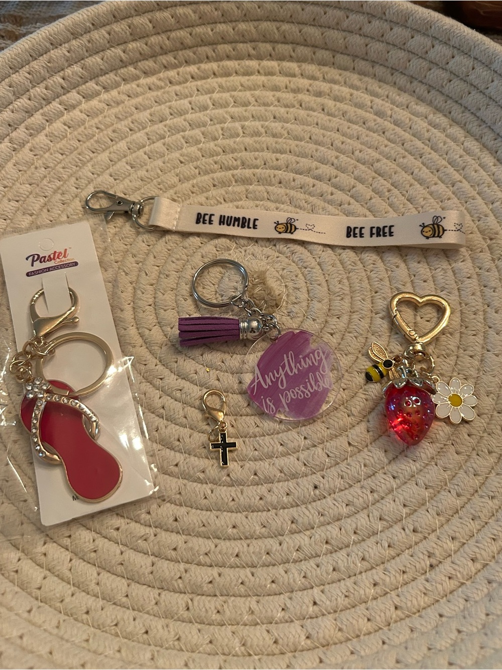 Key chain/Bag Charms 5 Pieces
